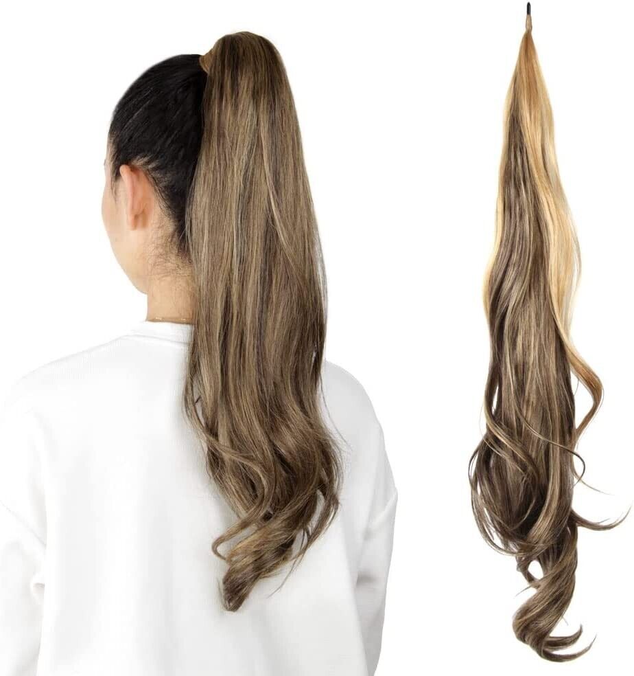 32 Inch - Flexible Wrap Around Ponytail Extension Long Ponytail Hair Extensions