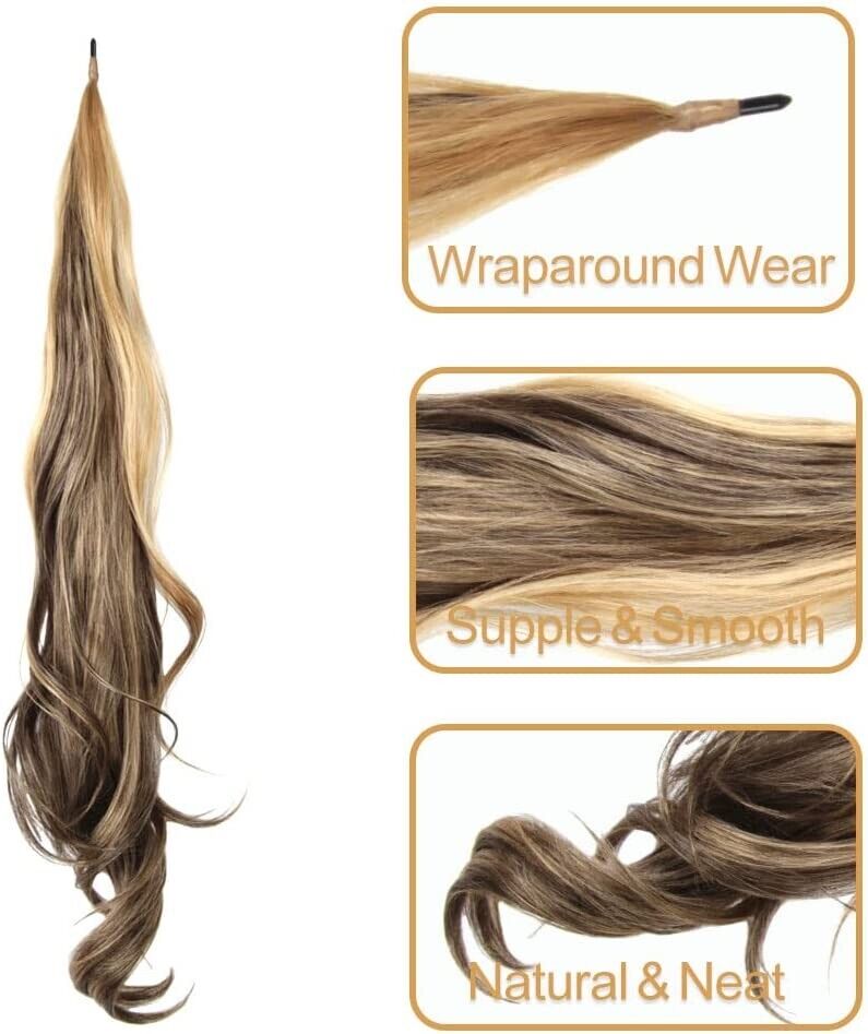 32 Inch - Flexible Wrap Around Ponytail Extension Long Ponytail Hair Extensions